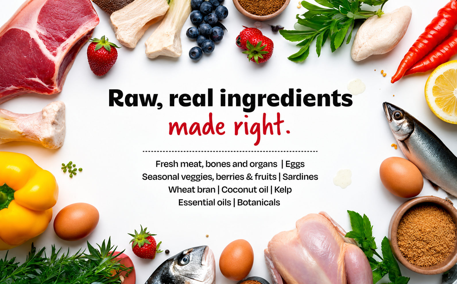 Ingredients Composition Grid Summary Layout