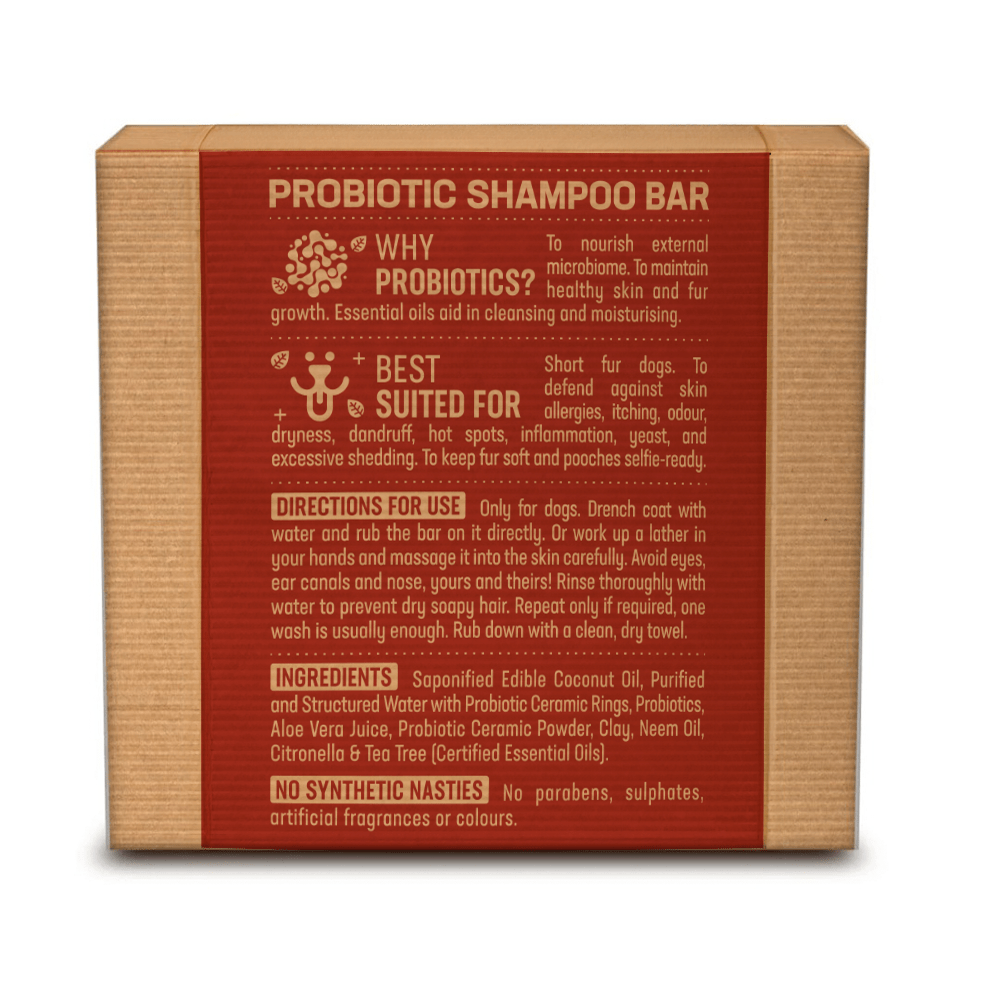 Probiotic Shampoo Bar for Short Haired Dogs