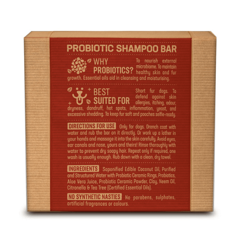 Probiotic Shampoo Bar for Short Haired Dogs