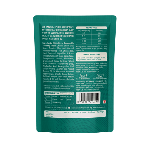 All-Natural Dog Wet Meal - Right4Paws
